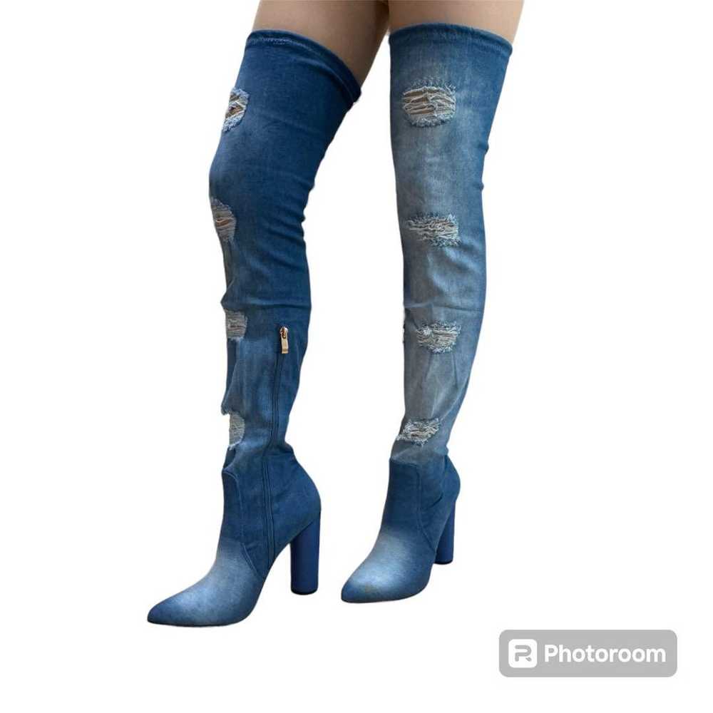 X2B Long Boots Denim. - image 3