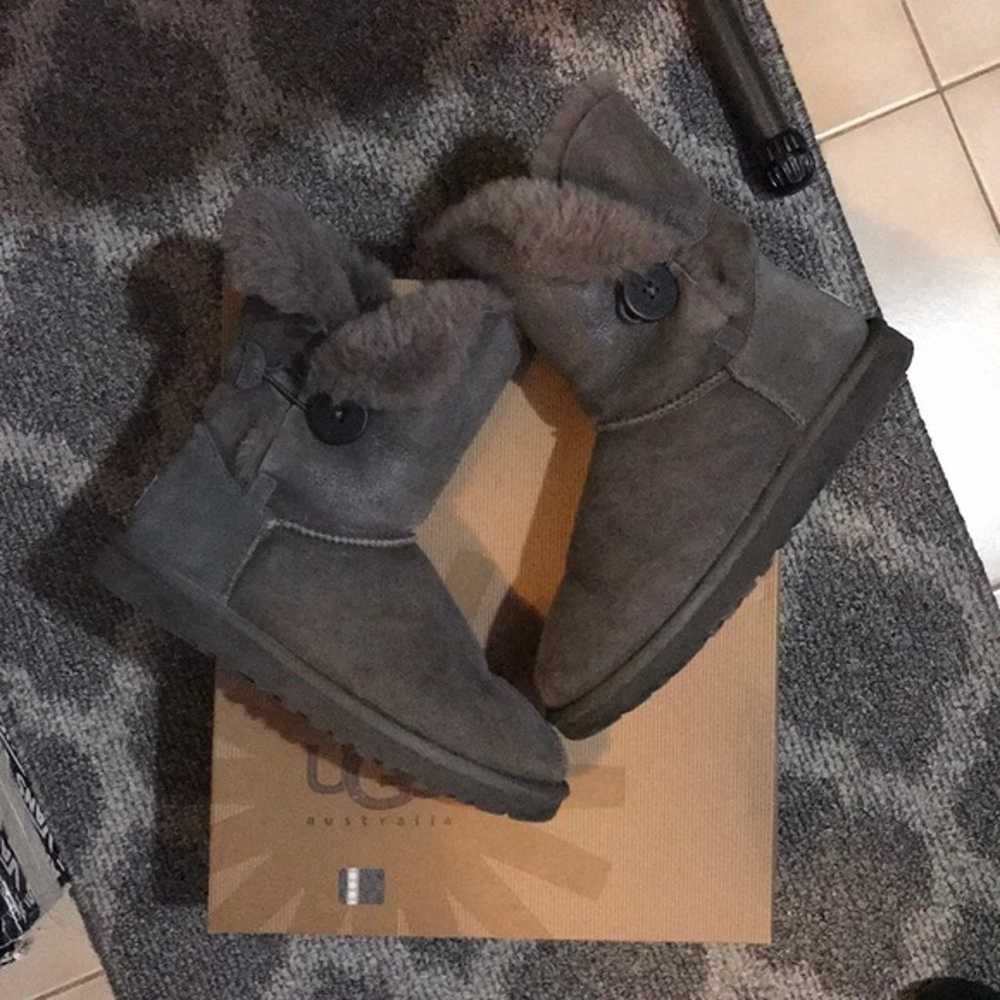 UGG gray button boots - image 2