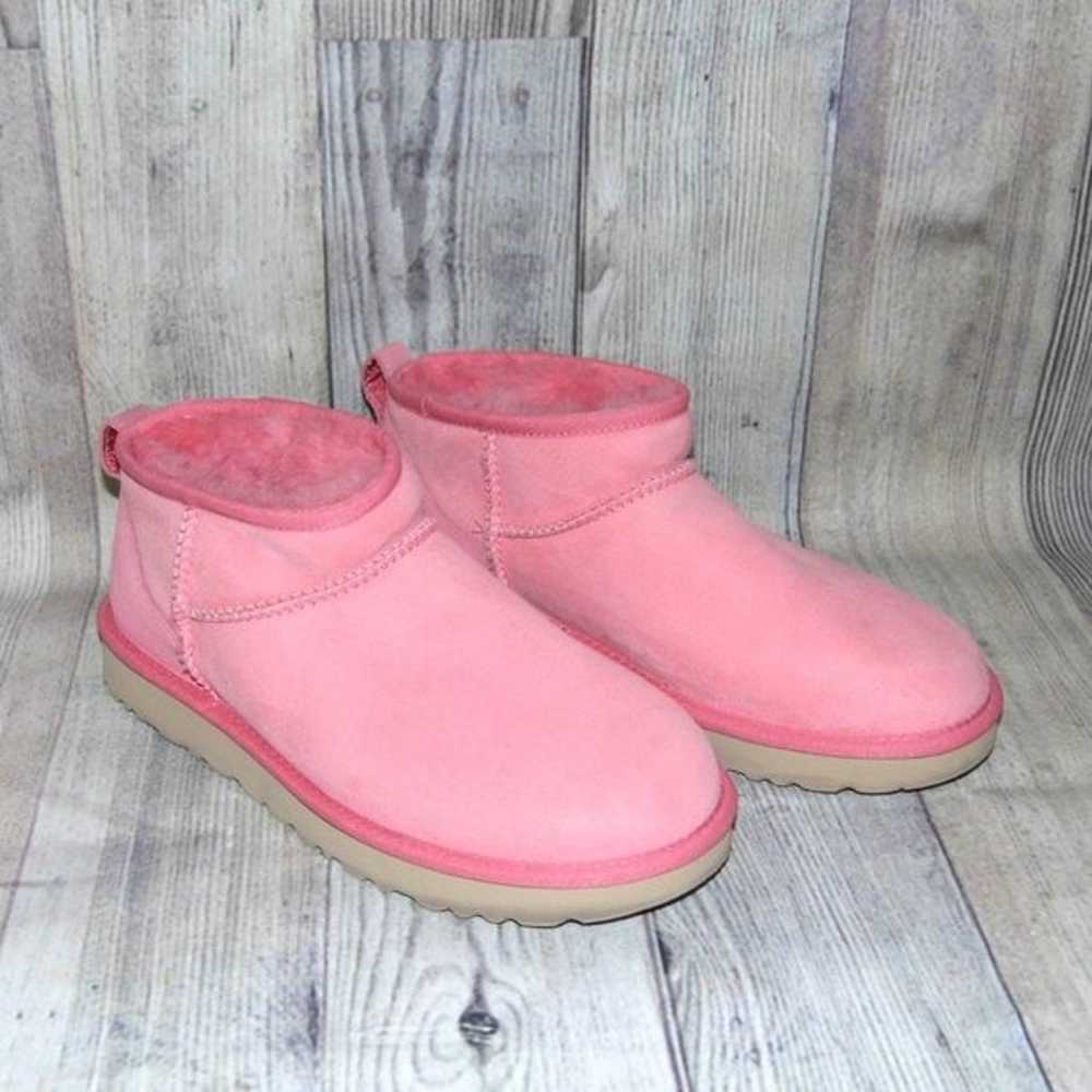 UGG Classic Ultra Mini Pink Blossom Suede/Sheepsk… - image 1