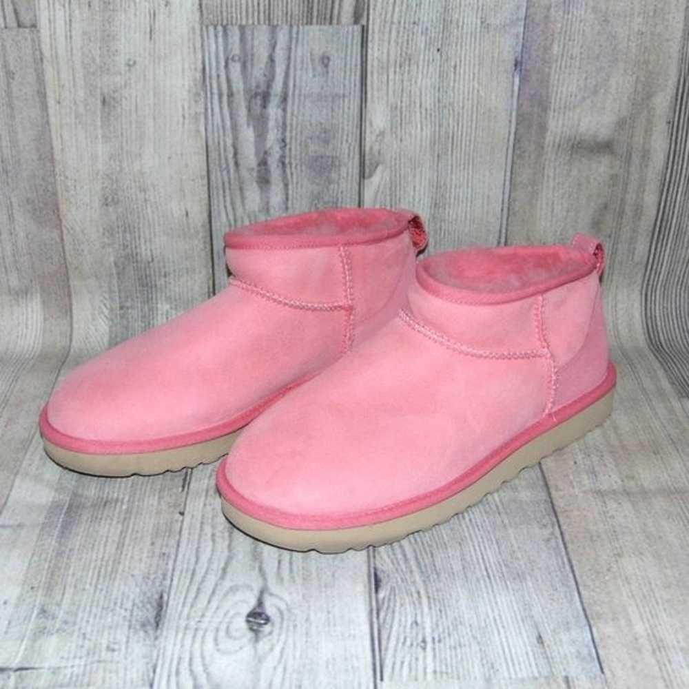 UGG Classic Ultra Mini Pink Blossom Suede/Sheepsk… - image 3