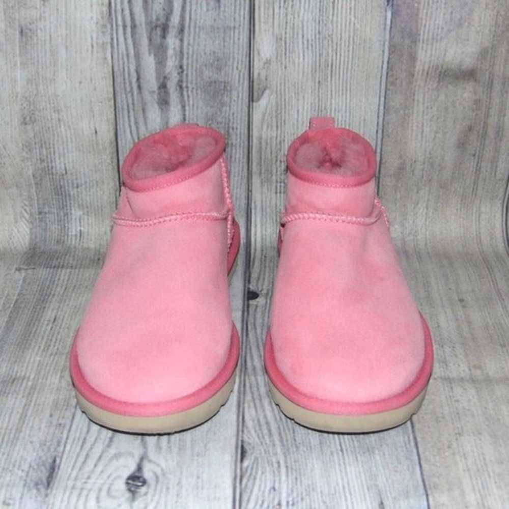 UGG Classic Ultra Mini Pink Blossom Suede/Sheepsk… - image 4