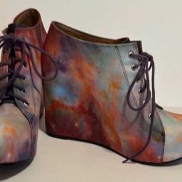 Black Milk Jeffrey Campbell 99 Tie deals Galaxy platform shoes