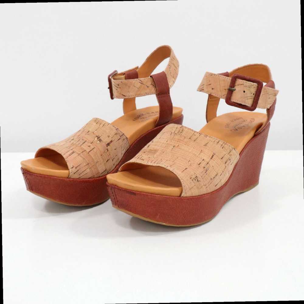 Vintage Brown Cork Ankle Strap Kork-Ease Keirn Pl… - image 3