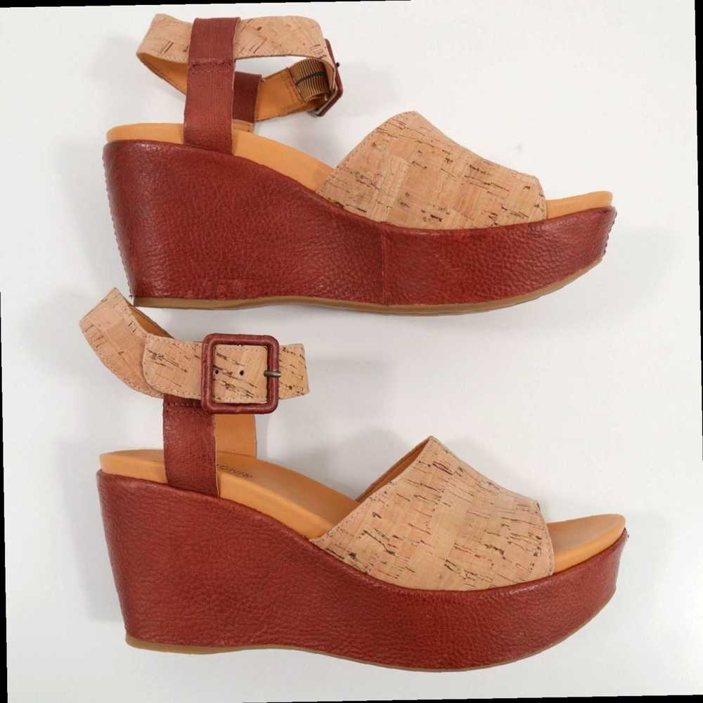 Vintage Brown Cork Ankle Strap Kork-Ease Keirn Pl… - image 7