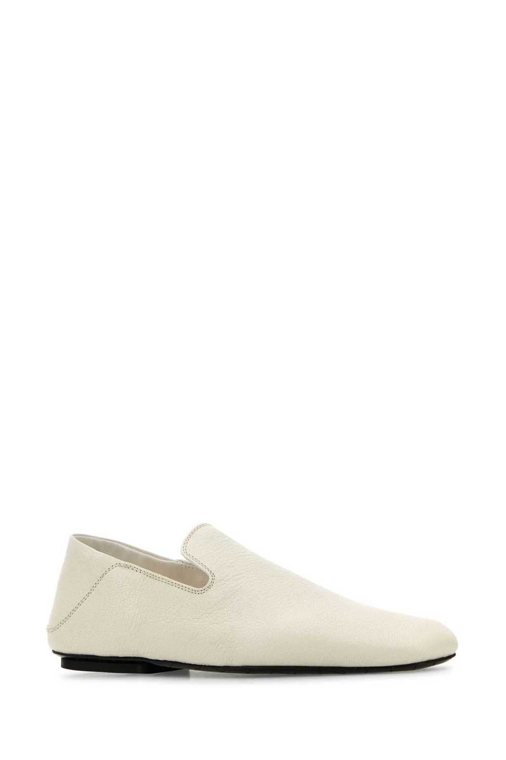 Bottega Veneta White Leather Slip Ons - image 2