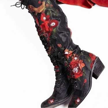 Jeffrey Campbell x Free People Joe Tall Floral Em… - image 1