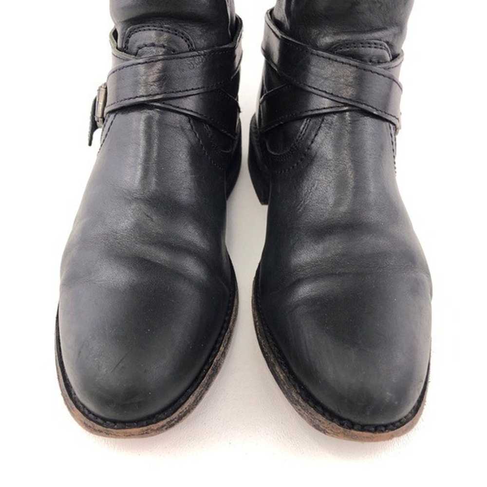 Frye Jayden Cross Engineer Black Leather Moto Boo… - image 12