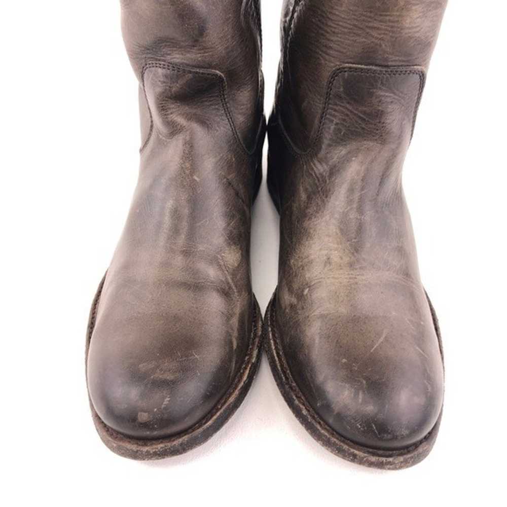 Frye Melissa Button Slate Gray Leather Tall Ridin… - image 12