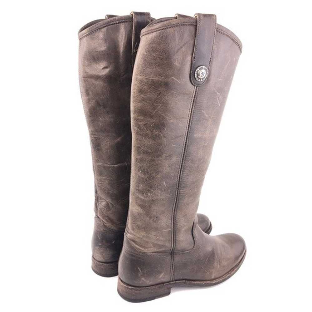 Frye Melissa Button Slate Gray Leather Tall Ridin… - image 5