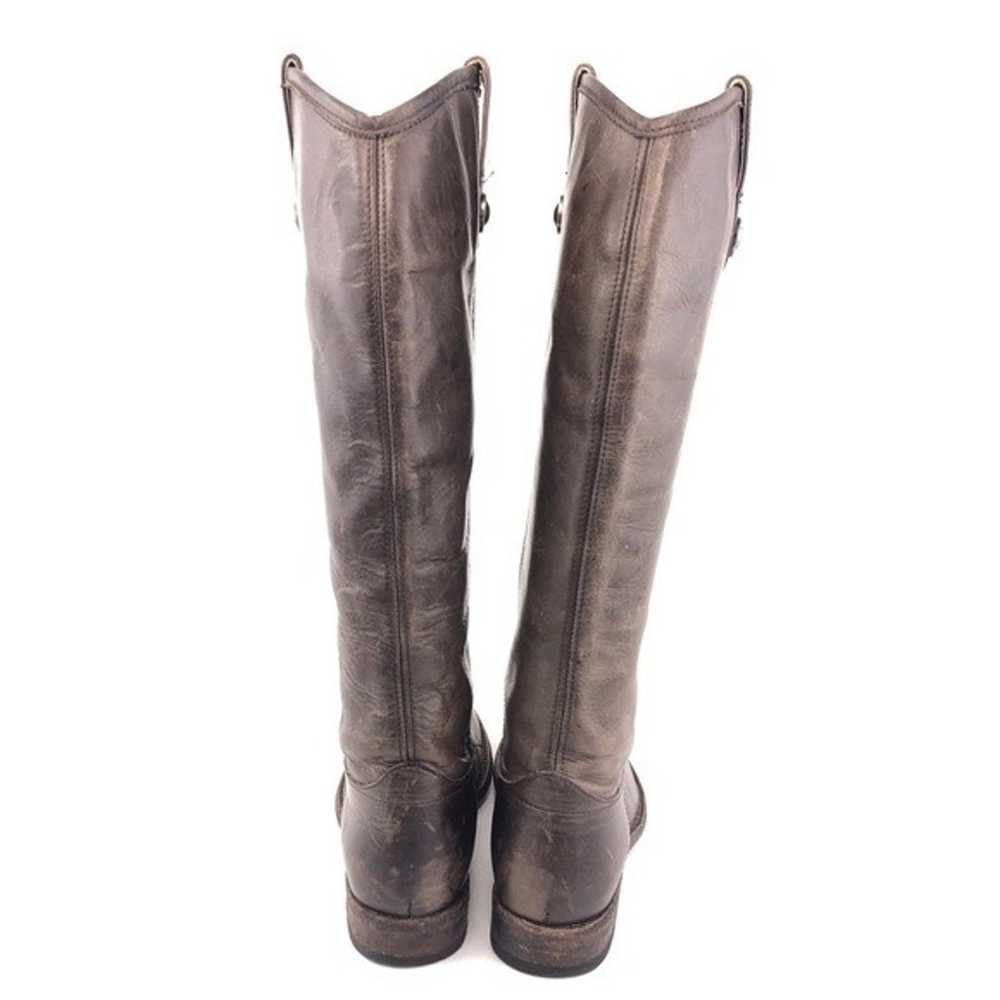 Frye Melissa Button Slate Gray Leather Tall Ridin… - image 6