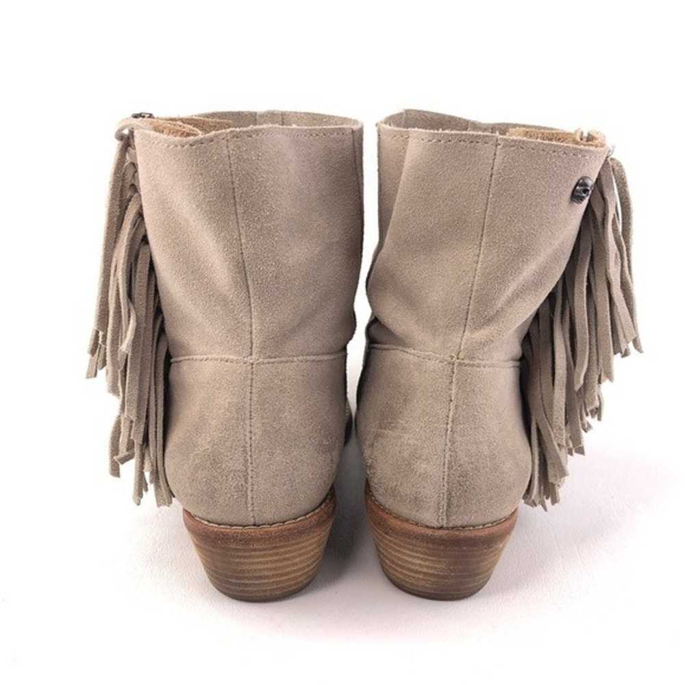 Zadig & Voltaire Pearce Fringe Taupe Suede Ankle … - image 6