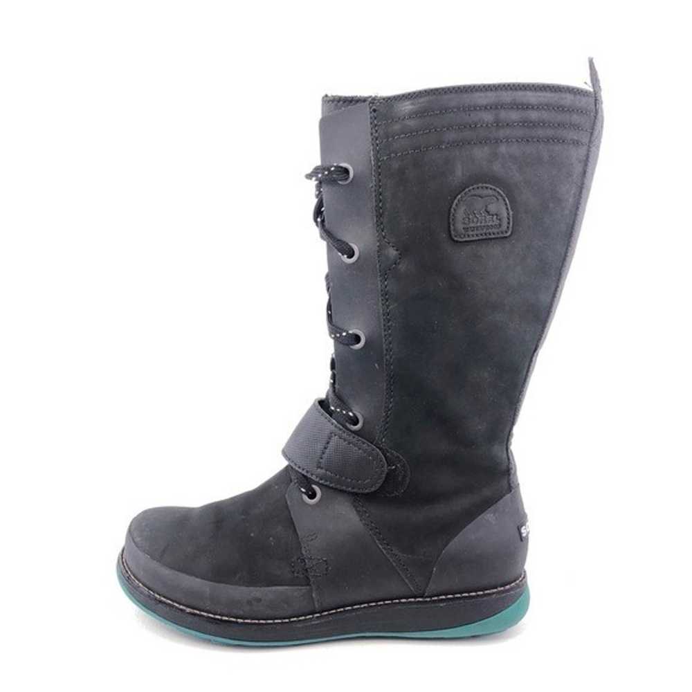 Sorel The Liftline Black Leather Winter Boots 9 - image 1