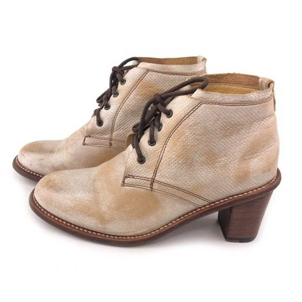 Bed Stu Leather Lace Up Ankle Boots 8.5 - image 2