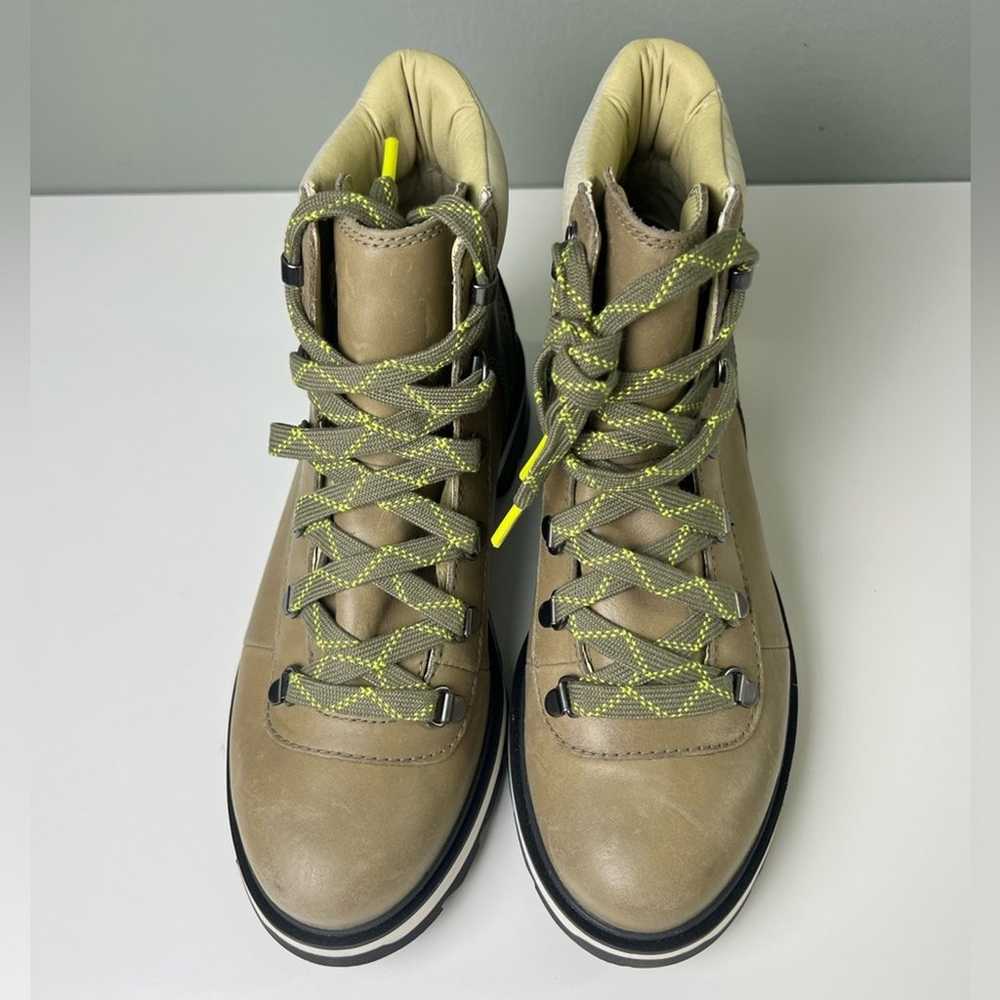 Sorel Green Leather Suede Waterproof Lace Up Lenn… - image 3