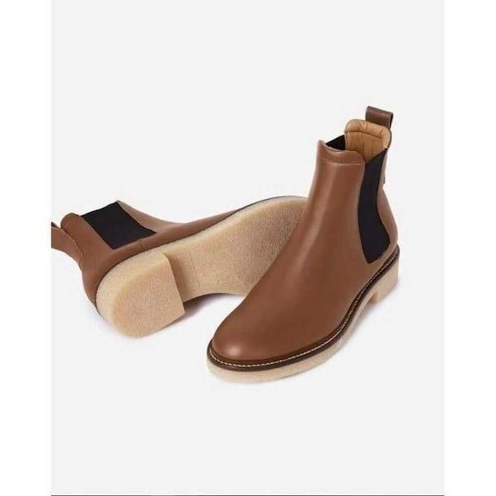 Everlane The Italian Leather Chelsea Boots in Tob… - image 2