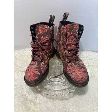 Womens DR MARTENS 1460 Beckett Cherry Red Floral … - image 1