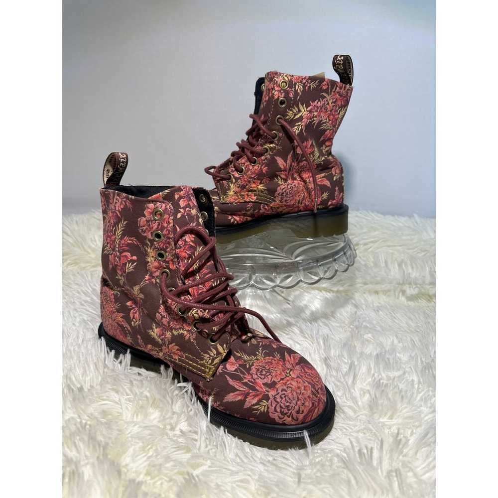 Womens DR MARTENS 1460 Beckett Cherry Red Floral … - image 4