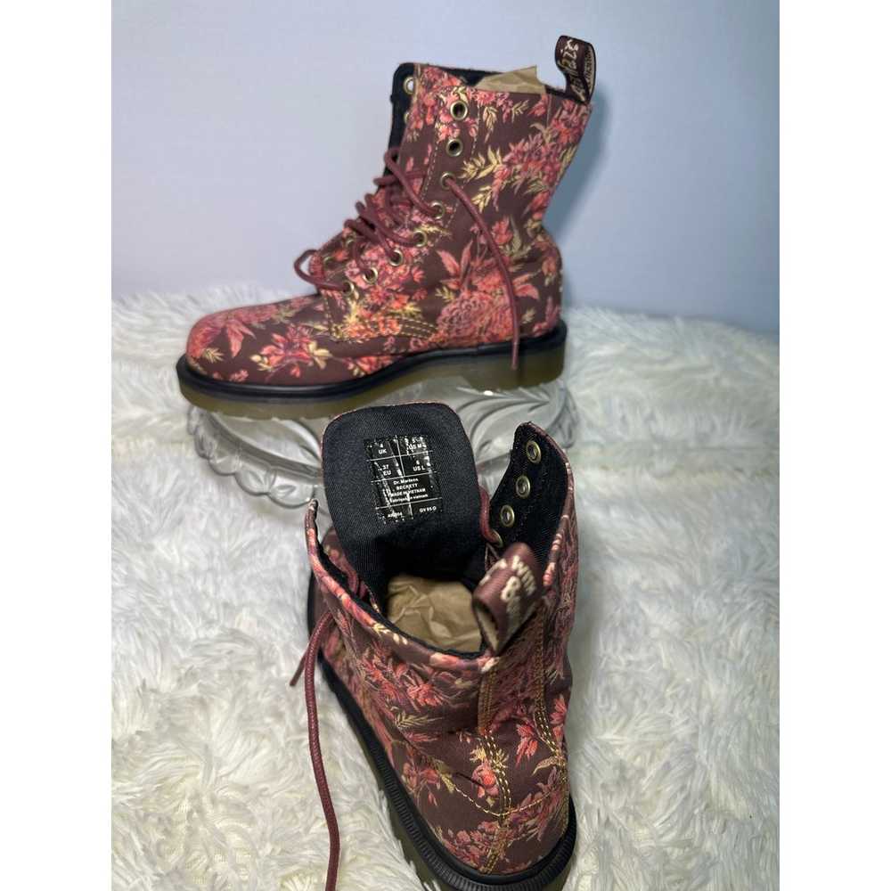 Womens DR MARTENS 1460 Beckett Cherry Red Floral … - image 5