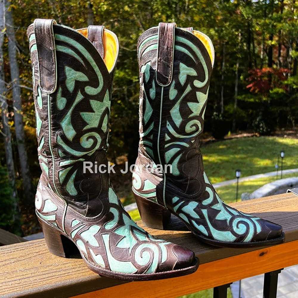 Old Gringo Inlay/Overlay Cowgirl Boots in woman's… - image 2