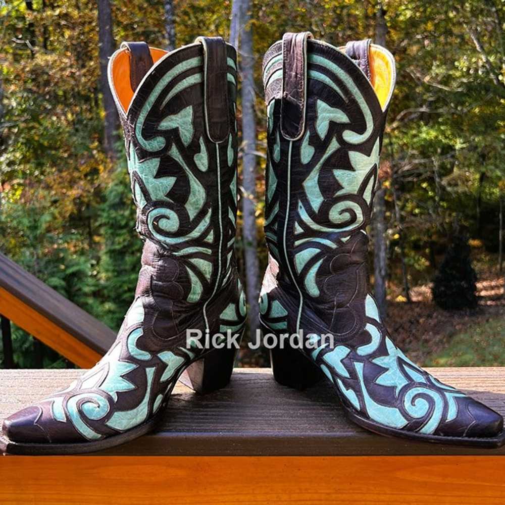 Old Gringo Inlay/Overlay Cowgirl Boots in woman's… - image 4