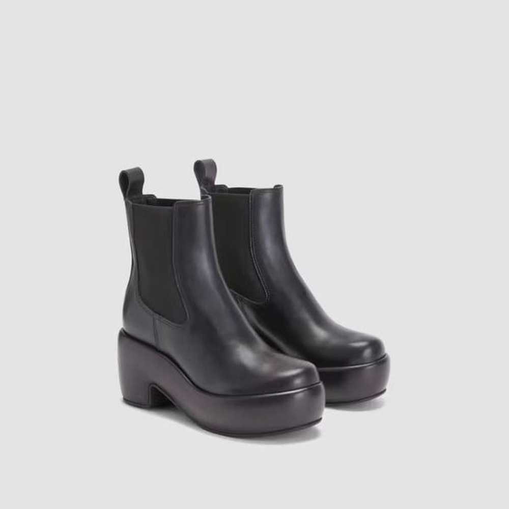 Everlane The Puffa Boot Black Leather Chunky Heel… - image 1