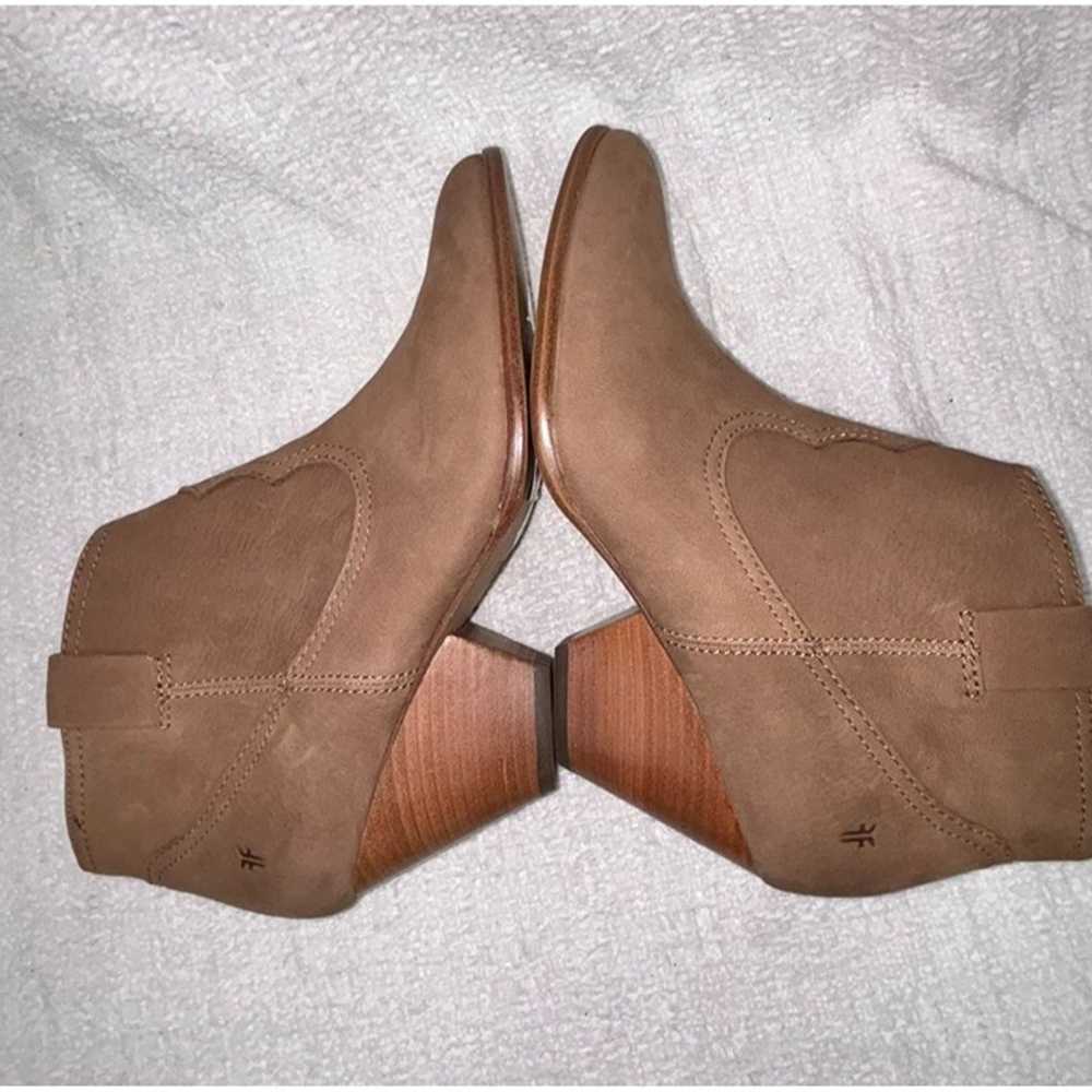 Frye Women's Tan Leather Booties Shooties Size 9 … - image 5