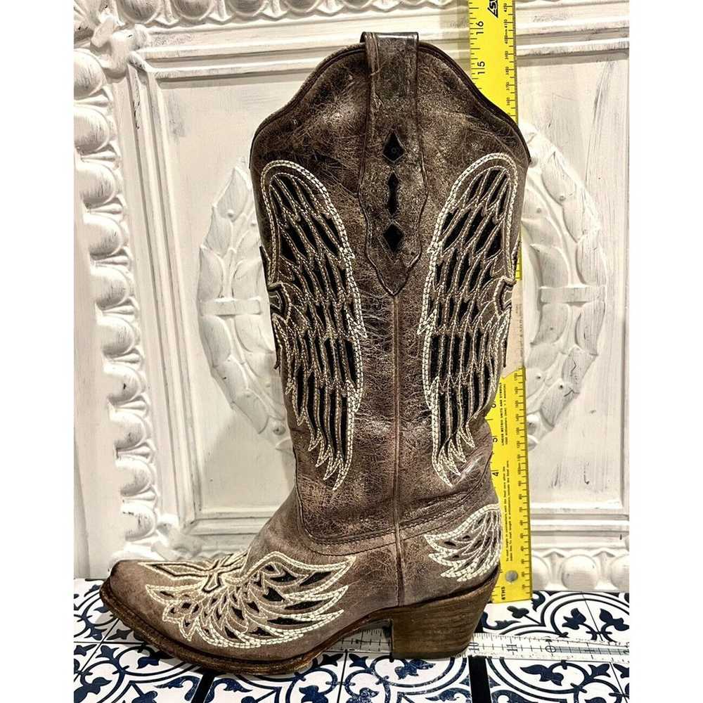 Corral Womens Cowboy Boots Size 8 Gray Brown Blac… - image 5