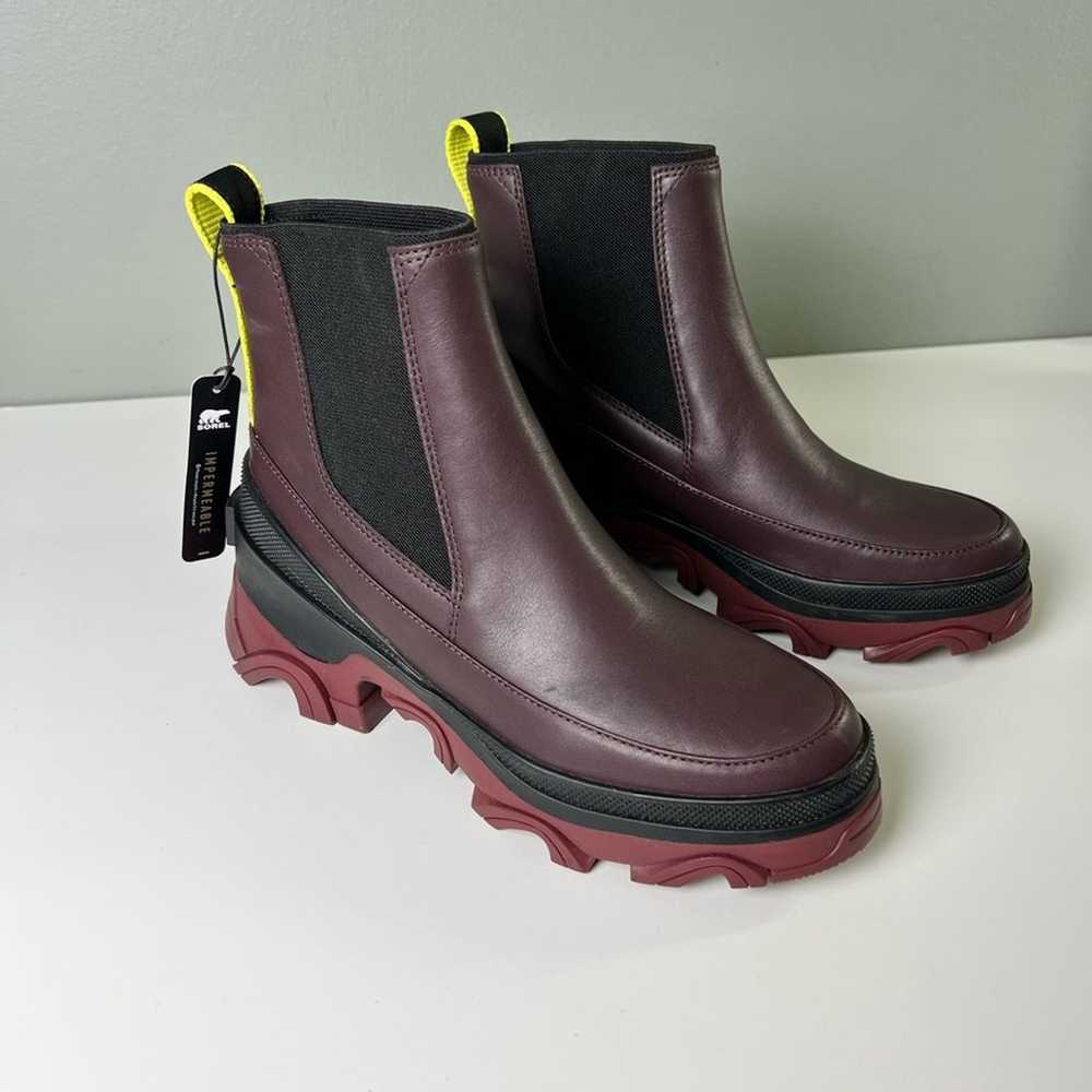 Sorel Leather Brex Purple Black Chelsea Waterproo… - image 4