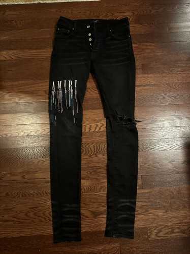 Amiri Amiri Paint Drip Jeans