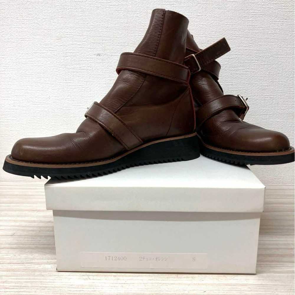 【CRESCENT】Engineer Boots Chocolate Orange for Wom… - image 1