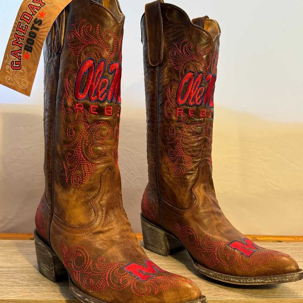 Ole Miss Rebels Women’s Game Day Cowgirl Boots Si… - image 2