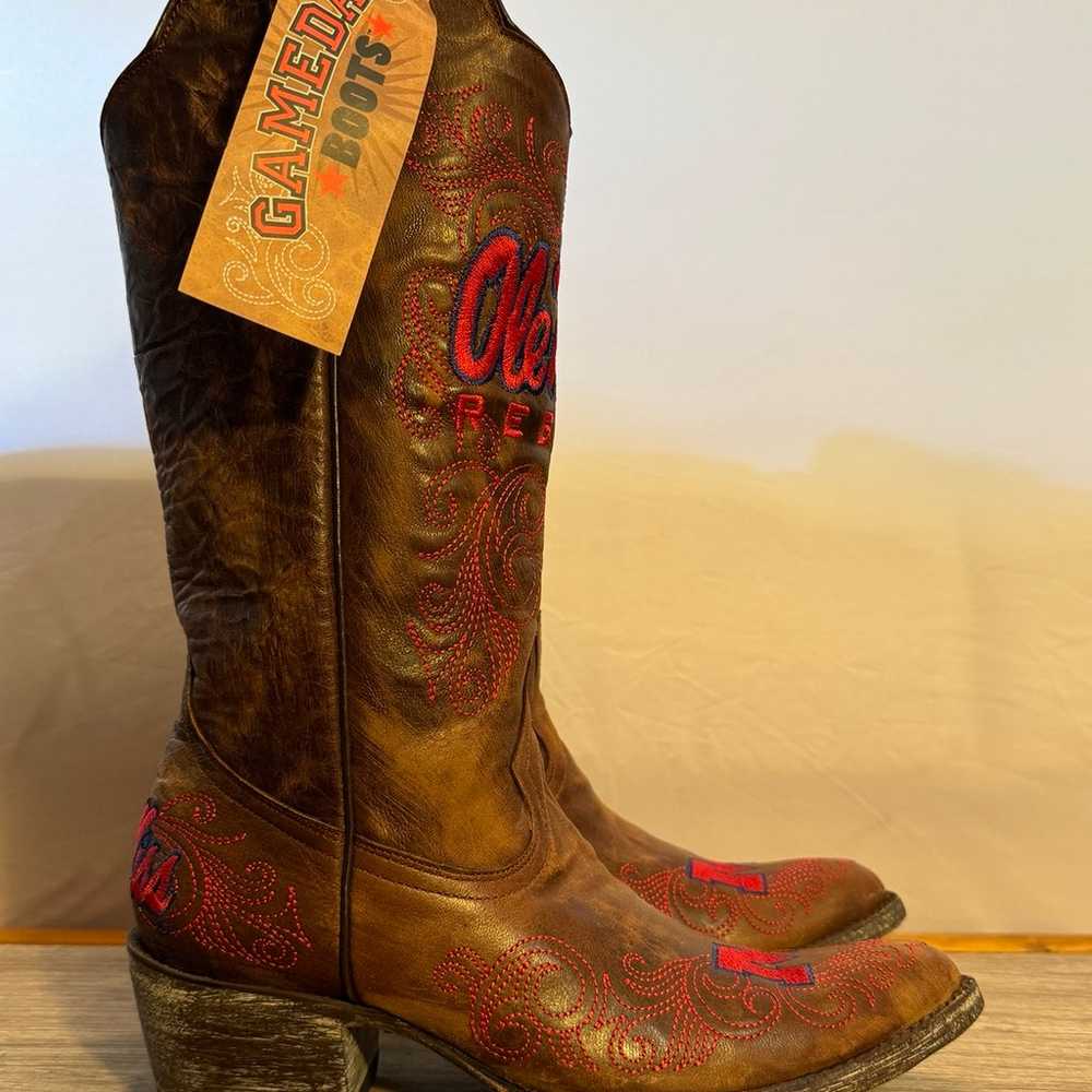 Ole Miss Rebels Women’s Game Day Cowgirl Boots Si… - image 3