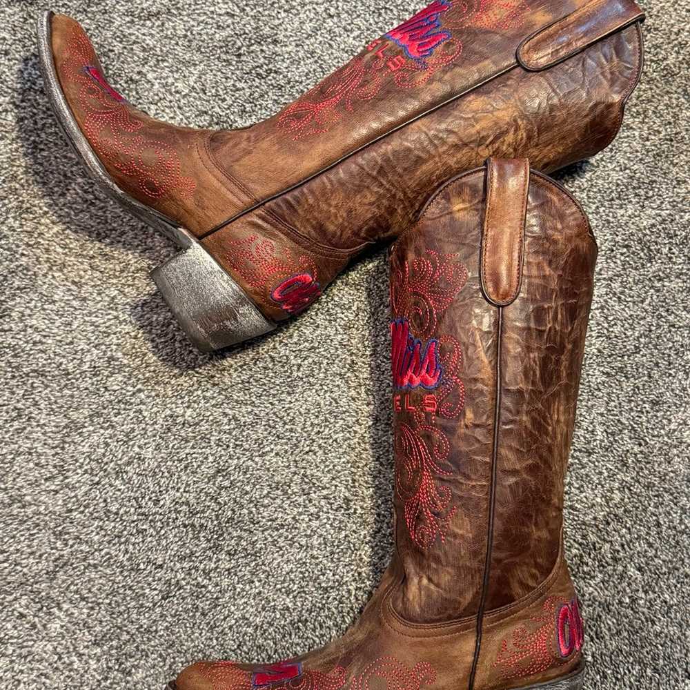 Ole Miss Rebels Women’s Game Day Cowgirl Boots Si… - image 4