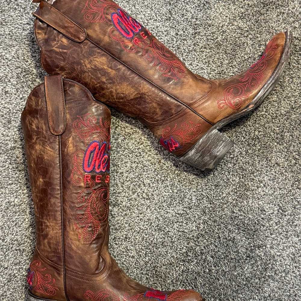 Ole Miss Rebels Women’s Game Day Cowgirl Boots Si… - image 5