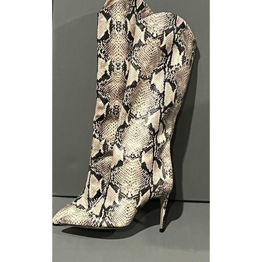 Schutz Maryana Snake-embossed Leather Knee High B… - image 11