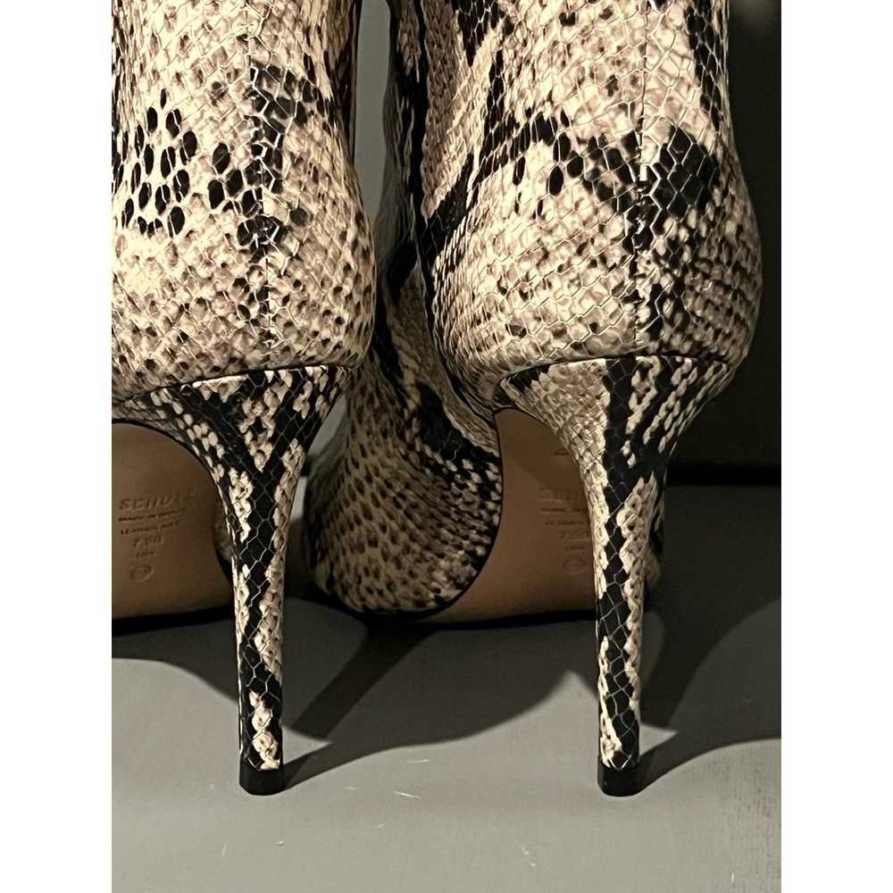 Schutz Maryana Snake-embossed Leather Knee High B… - image 12