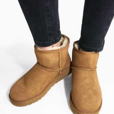 Brown UGG boots.