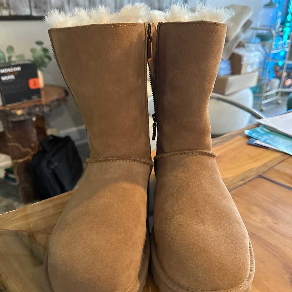 UGG Australia Classic Short Boots with zip sides … - image 2