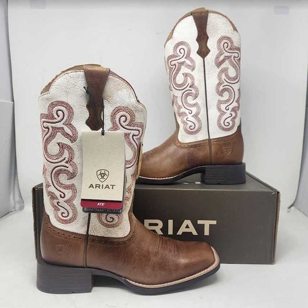 Women's 7.5 Ariat Quickdraw 11" western cowgirl b… - image 1