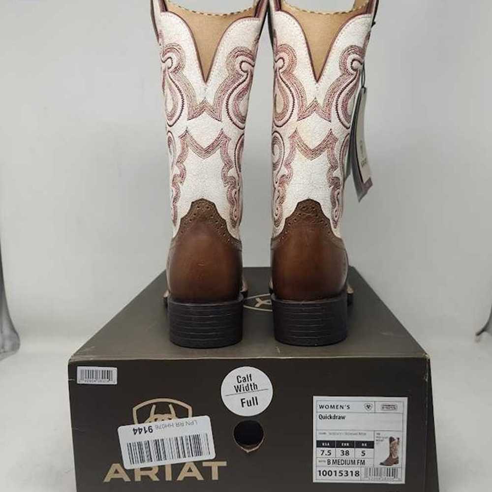 Women's 7.5 Ariat Quickdraw 11" western cowgirl b… - image 2