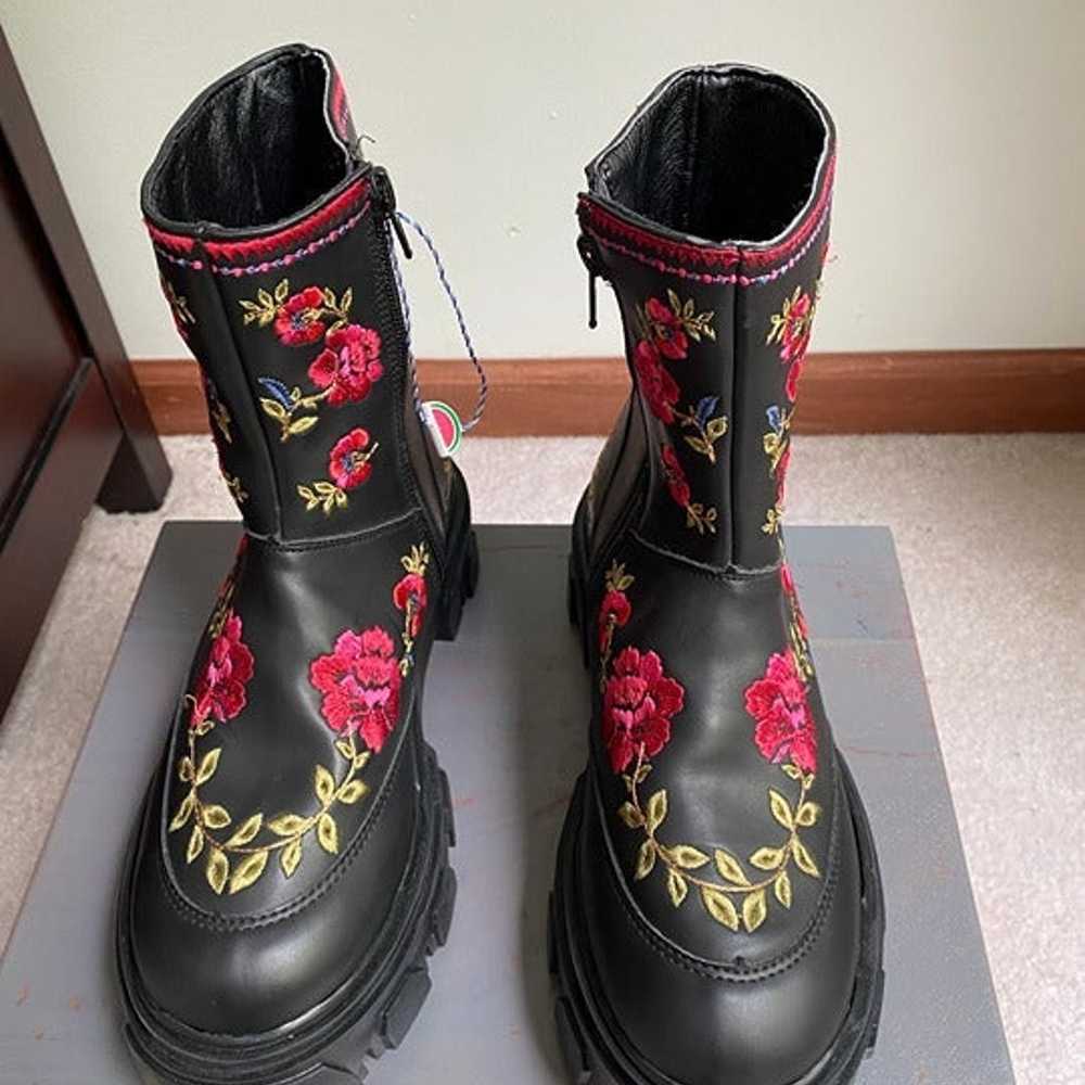 FARM RIO Women Floral Embroider Boots - NEW NWOB - image 3