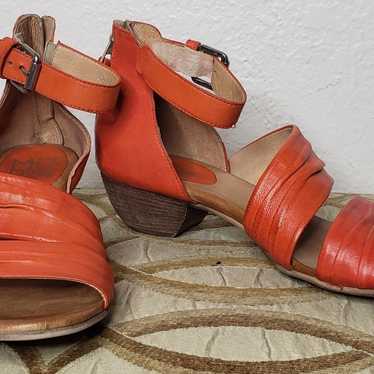 Miz Mooz Ladies Orange Cassie Ankle Clasp And Heel