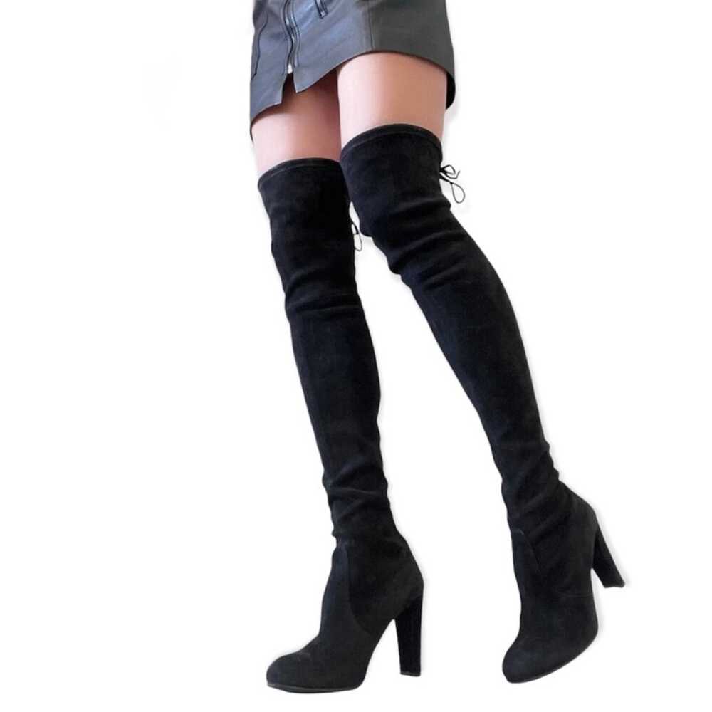 Stuart Weitzman l Highland Over-the-Knee Boot Bla… - image 1