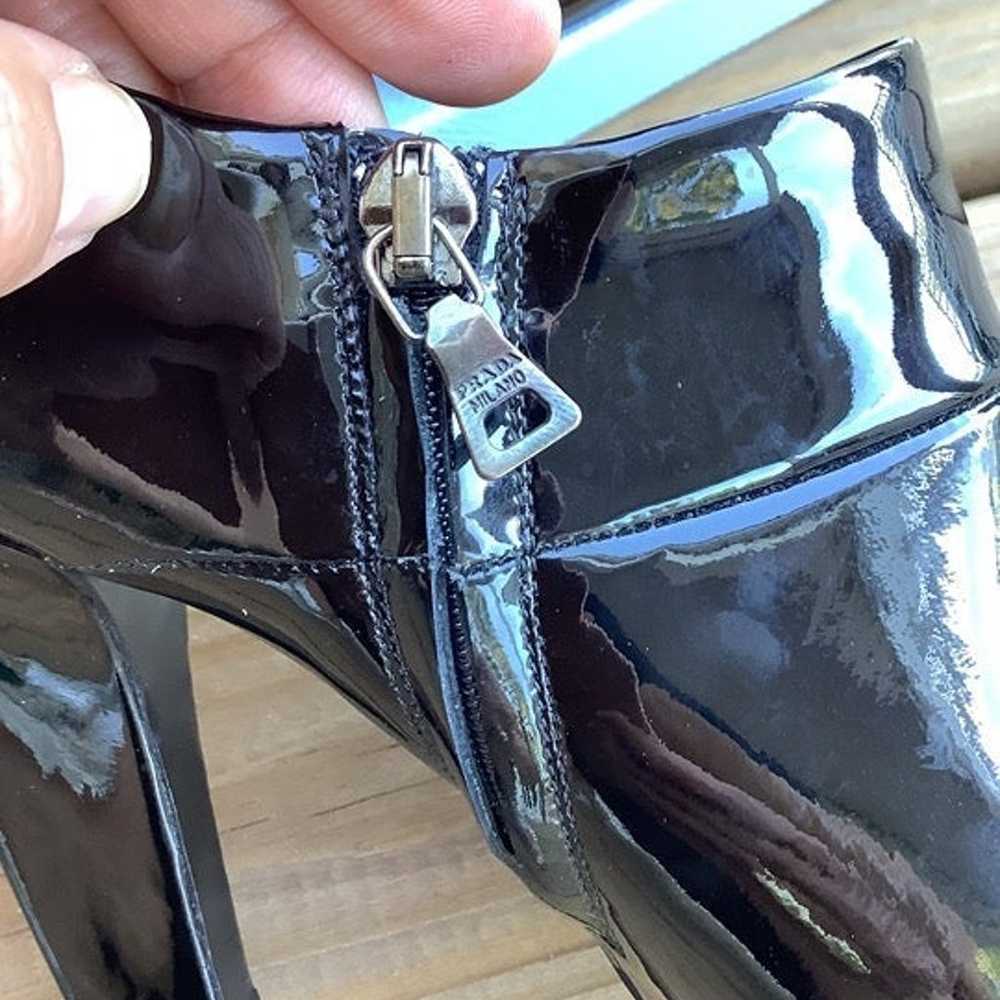PRADA patent leather booties - image 11