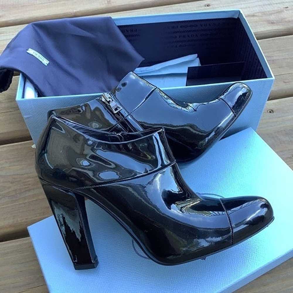 PRADA patent leather booties - image 1