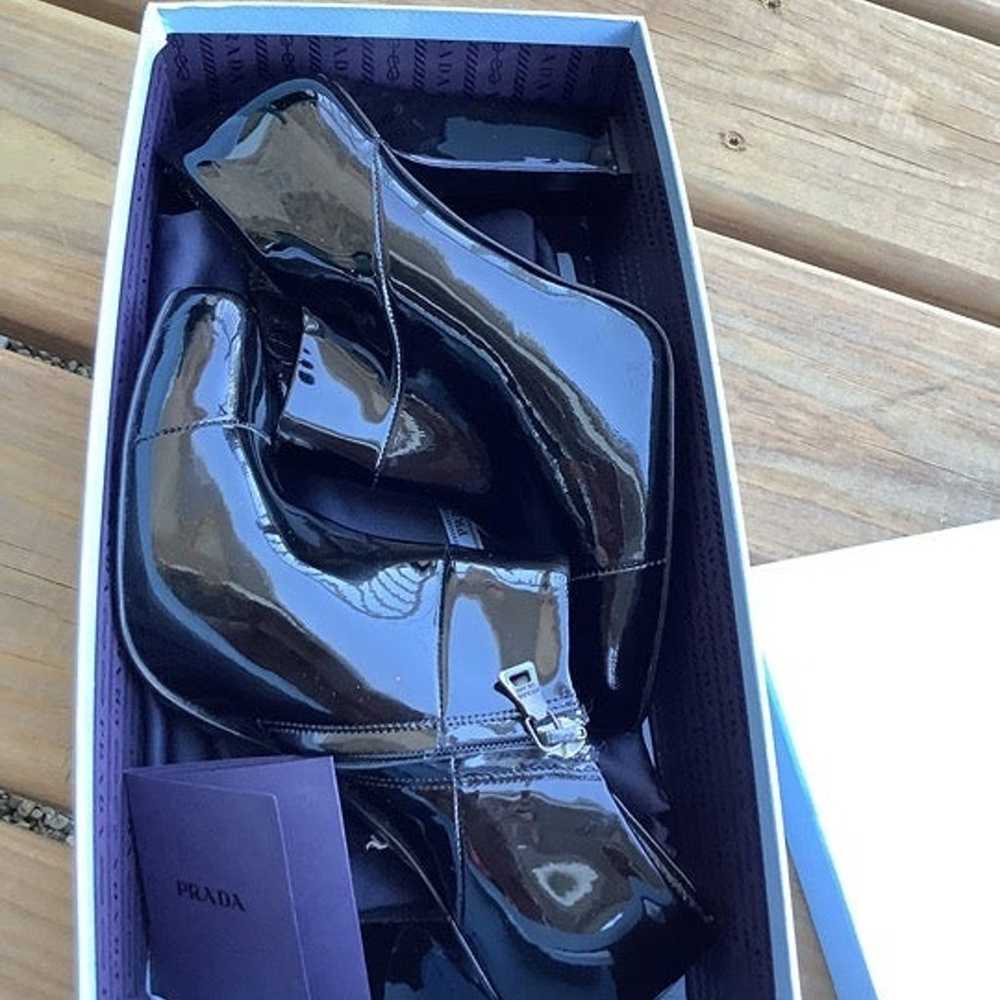 PRADA patent leather booties - image 7
