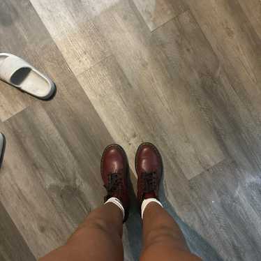 Dr. Martens smooth leather cherry red