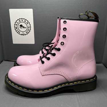 Dr Doc Martens 26425 Patent Leather Combat Boots … - image 1