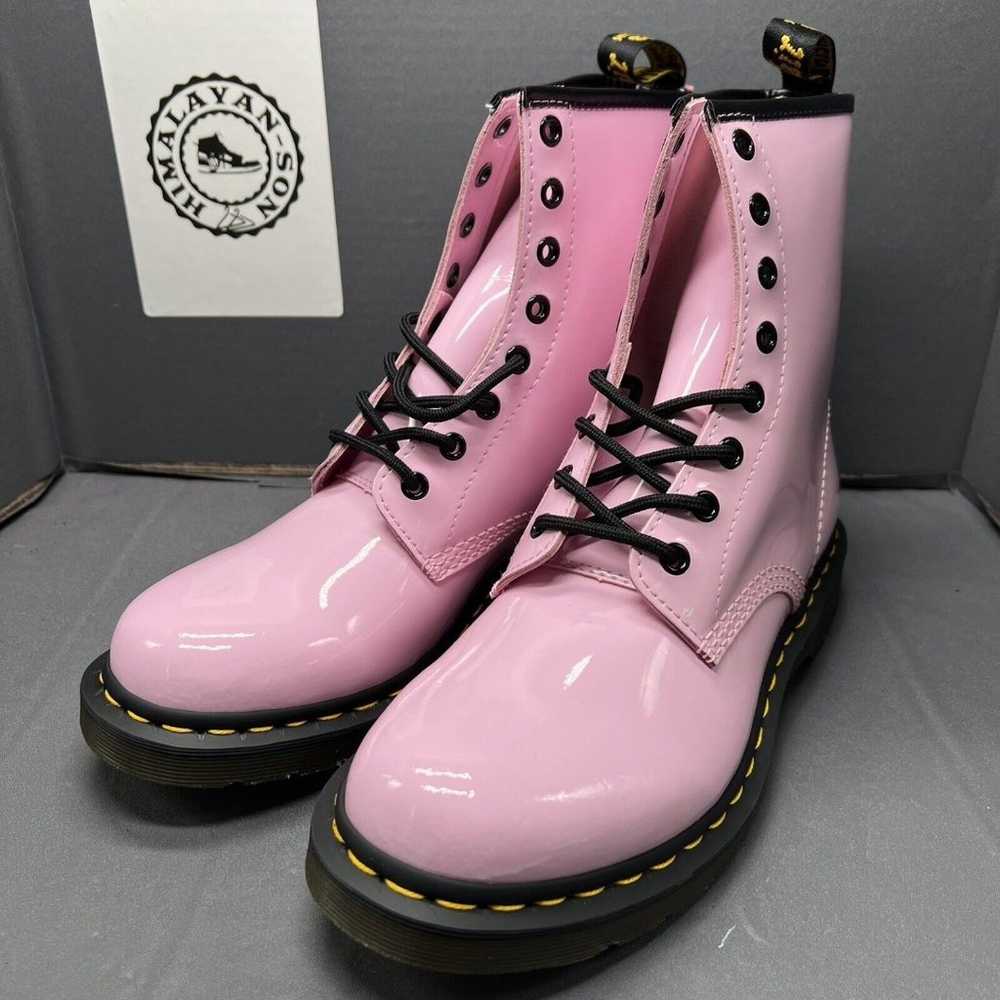 Dr Doc Martens 26425 Patent Leather Combat Boots … - image 2