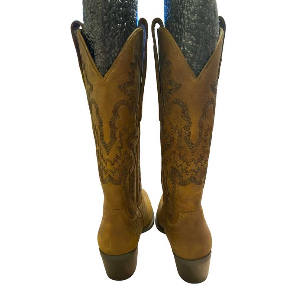 Jeffrey Campbell Dagget Heeled Western Boots Leat… - image 11